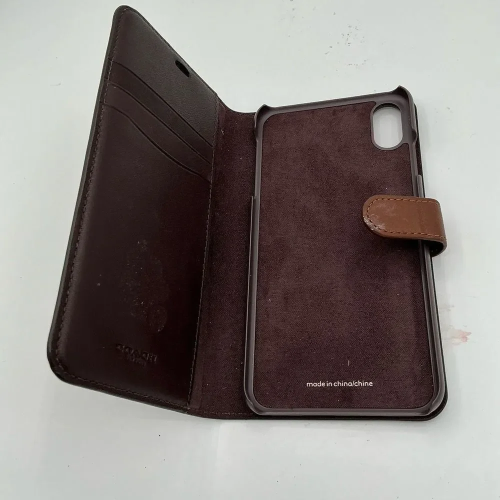 Coach iPhone XR Brown Designer Phone Case